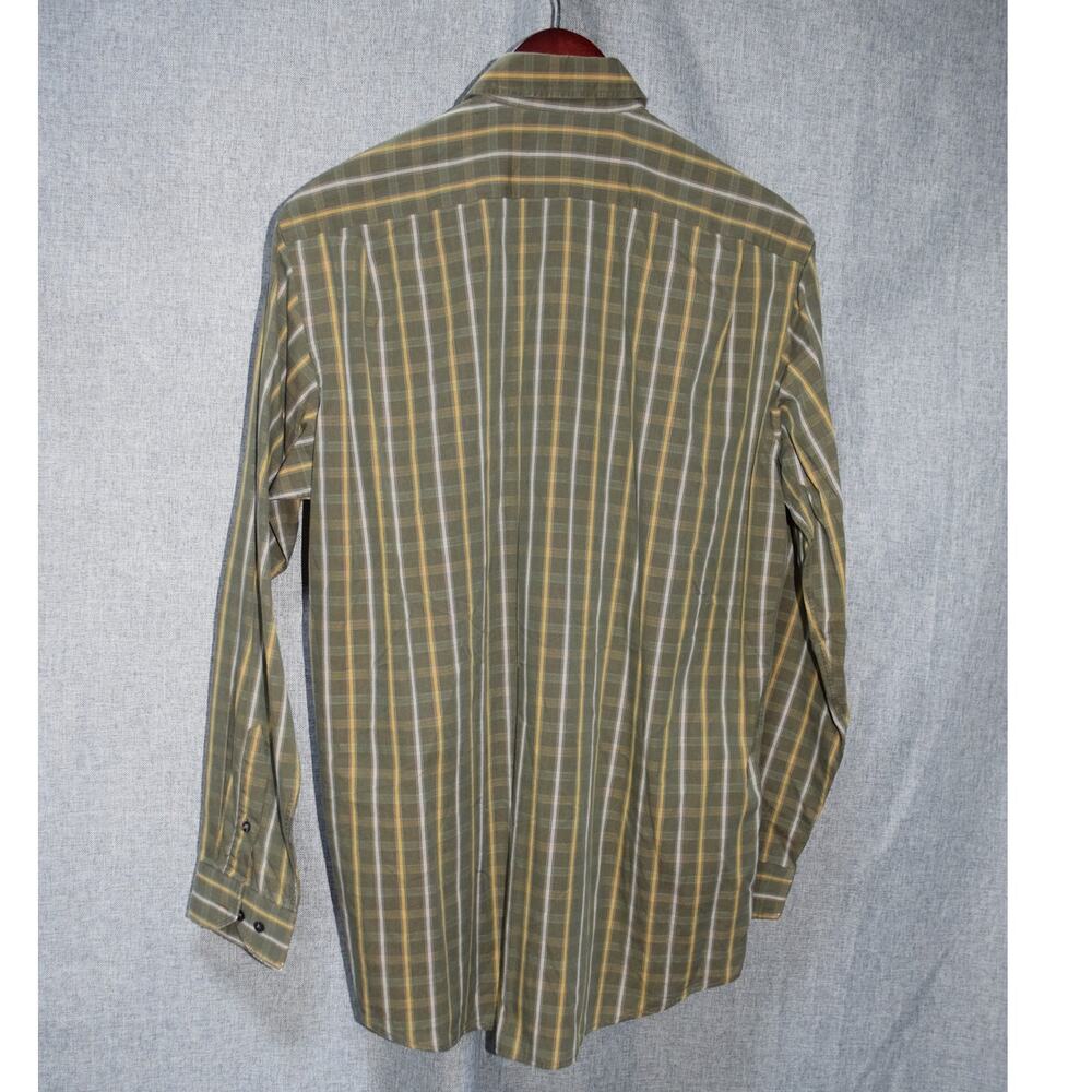 Vintage Lacoste Green Plaid Button-Down Shirt Made in France - 38 - Picture 3 of 3
